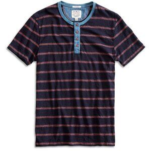 Lucky Brand Striped Short Sleeve Henley